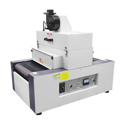 เดสก์ท็อปขนาดเล็ก 2KW UV Curing Machine เครื่องเป่า 300 มม. เข็มขัดที่ใช้ในเคสโทรศัพท์มือถือ